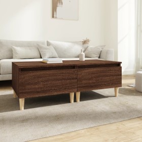 Side tables 2 units brown oak plywood 50x46x35 cm by vidaXL, Side tables - Ref: Foro24-819515, Price: 54,49 €, Discount: %