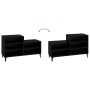 Mueble zapatero madera contrachapada negro 102x36x60 cm de vidaXL, Zapateros y organizadores de calzado - Ref: Foro24-819733,...