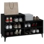 Mueble zapatero madera contrachapada negro 102x36x60 cm de vidaXL, Zapateros y organizadores de calzado - Ref: Foro24-819733,...