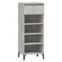 Mueble zapatero madera contrachapada gris hormigón 40x36x105 cm de vidaXL, Zapateros y organizadores de calzado - Ref: Foro24...