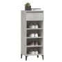 Mueble zapatero madera contrachapada gris hormigón 40x36x105 cm de vidaXL, Zapateros y organizadores de calzado - Ref: Foro24...