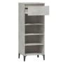 Mueble zapatero madera contrachapada gris hormigón 40x36x105 cm de vidaXL, Zapateros y organizadores de calzado - Ref: Foro24...