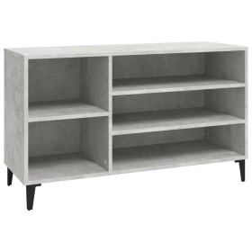 Shoe cabinet made of gray concrete plywood wood 102x36x60 cm by vidaXL, Shoe racks and shoe organizers - Ref: Foro24-819752, ...