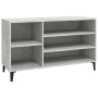 Mueble zapatero madera contrachapada gris hormigón 102x36x60 cm de vidaXL, Zapateros y organizadores de calzado - Ref: Foro24...