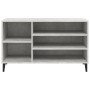 Mueble zapatero madera contrachapada gris hormigón 102x36x60 cm de vidaXL, Zapateros y organizadores de calzado - Ref: Foro24...