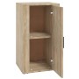 Aparador madera contrachapada color roble Sonoma 40x33x70 cm de vidaXL, Aparadores - Ref: Foro24-819415, Precio: 53,89 €, Des...