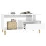 Glossy white plywood coffee table 90x49x45 cm by vidaXL, Coffee table - Ref: Foro24-819614, Price: 73,64 €, Discount: %