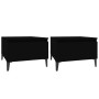 Mesas auxiliares 2 uds madera contrachapada negro 50x46x35 cm de vidaXL, Mesas auxiliares - Ref: Foro24-819519, Precio: 78,99...