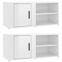 TV furniture 2 units glossy white wood 80x31.5x36 cm by vidaXL, TV Furniture - Ref: Foro24-819441, Price: 76,54 €, Discount: %