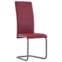 6 red synthetic leather cantilever dining chairs by vidaXL, dining chairs - Ref: Foro24-278098, Price: 361,28 €, Discount: %