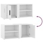 TV furniture 2 units glossy white wood 80x31.5x36 cm by vidaXL, TV Furniture - Ref: Foro24-819441, Price: 76,54 €, Discount: %