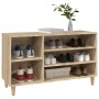 Mueble zapatero madera contrachapada roble Sonoma 102x36x60 cm de vidaXL, Zapateros y organizadores de calzado - Ref: Foro24-...