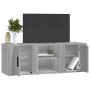 Sonoma gray plywood TV cabinet 100x31.5x35 cm by vidaXL, TV Furniture - Ref: Foro24-819434, Price: 58,06 €, Discount: %