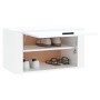 Mueble zapatero pared contrachapada blanco brillo 70x35x38 cm de vidaXL, Zapateros y organizadores de calzado - Ref: Foro24-8...