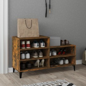 Smoked oak plywood shoe cabinet 102x36x60 cm by vidaXL, Shoe racks and shoe organizers - Ref: Foro24-819737, Price: 57,99 €, ...