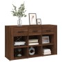 Brown oak plywood sideboard 100x30x59.5 cm by vidaXL, Sideboards - Ref: Foro24-821011, Price: 95,92 €, Discount: %