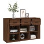 Brown oak plywood sideboard 100x30x59.5 cm by vidaXL, Sideboards - Ref: Foro24-821011, Price: 95,92 €, Discount: %