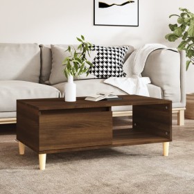 Brown oak plywood coffee table 90x50x36.5 cm by vidaXL, Coffee table - Ref: Foro24-821051, Price: 46,03 €, Discount: %