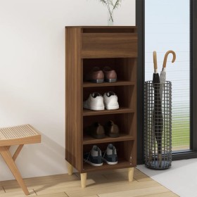 Brown oak plywood shoe rack furniture 40x36x105 cm by vidaXL, Shoe racks and shoe organizers - Ref: Foro24-819779, Price: 45,...