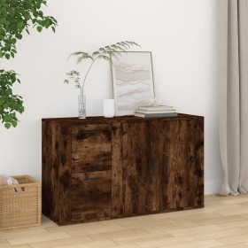 Smoked oak plywood sideboard 100x33x59.5 cm by vidaXL, Sideboards - Ref: Foro24-821001, Price: 98,31 €, Discount: %