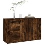 Smoked oak plywood sideboard 100x33x59.5 cm by vidaXL, Sideboards - Ref: Foro24-821001, Price: 98,19 €, Discount: %