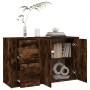 Aparador madera contrachapada roble ahumado 100x33x59,5 cm de vidaXL, Aparadores - Ref: Foro24-821001, Precio: 98,19 €, Descu...