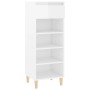 Glossy white plywood shoe cabinet 40x36x105 cm by vidaXL, Shoe racks and shoe organizers - Ref: Foro24-819774, Price: 53,36 €...