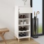 Glossy white plywood shoe cabinet 40x36x105 cm by vidaXL, Shoe racks and shoe organizers - Ref: Foro24-819774, Price: 53,36 €...