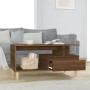 Mesa de centro madera contrachapada roble marrón 90x49x45 cm de vidaXL, Mesas de centro - Ref: Foro24-819619, Precio: 61,88 €...