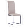 Cantilever dining chairs 6 pcs cappuccino synthetic leather by vidaXL, dining chairs - Ref: Foro24-278099, Price: 359,04 €, D...