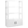 Glossy white plywood sideboard 80x30x119.5 cm by vidaXL, Sideboards - Ref: Foro24-819470, Price: 86,21 €, Discount: %