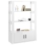 Aparador de madera contrachapada blanco brillo 80x30x119,5 cm de vidaXL, Aparadores - Ref: Foro24-819470, Precio: 87,73 €, De...