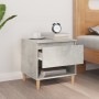 Concrete gray plywood bedside table 50x46x50 cm by vidaXL, Nightstands - Ref: Foro24-819540, Price: 47,88 €, Discount: %