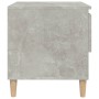 Concrete gray plywood bedside table 50x46x50 cm by vidaXL, Nightstands - Ref: Foro24-819540, Price: 47,88 €, Discount: %