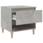 Concrete gray plywood bedside table 50x46x50 cm by vidaXL, Nightstands - Ref: Foro24-819540, Price: 47,88 €, Discount: %