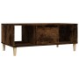 Smoked oak plywood coffee table 90x50x36.5 cm by vidaXL, Coffee table - Ref: Foro24-821065, Price: 46,79 €, Discount: %