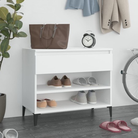 White plywood shoe cabinet 70x36x60 cm by vidaXL, Shoe racks and shoe organizers - Ref: Foro24-819764, Price: 66,99 €, Discou...