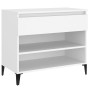 White plywood shoe cabinet 70x36x60 cm by vidaXL, Shoe racks and shoe organizers - Ref: Foro24-819764, Price: 66,99 €, Discou...