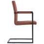 Cantilever dining chairs 6 units brown synthetic leather by vidaXL, dining chairs - Ref: Foro24-278629, Price: 582,66 €, Disc...