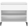 White plywood shoe cabinet 70x36x60 cm by vidaXL, Shoe racks and shoe organizers - Ref: Foro24-819764, Price: 66,99 €, Discou...