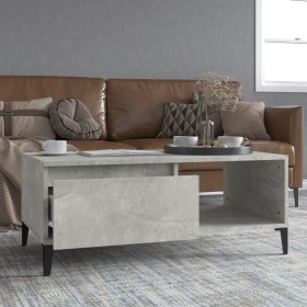 Concrete gray plywood coffee table 90x50x36.5 cm by vidaXL, Coffee table - Ref: Foro24-821056, Price: 49,09 €, Discount: %