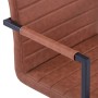 Cantilever dining chairs 6 units brown synthetic leather by vidaXL, dining chairs - Ref: Foro24-278629, Price: 582,66 €, Disc...