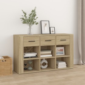 Aparador madera contrachapada roble Sonoma 100x30x59,5 cm de vidaXL, Aparadores - Ref: Foro24-821007, Precio: 101,99 €, Descu...