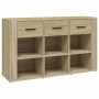 Oak Sonoma plywood sideboard 100x30x59.5 cm by vidaXL, Sideboards - Ref: Foro24-821007, Price: 101,99 €, Discount: %