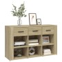 Oak Sonoma plywood sideboard 100x30x59.5 cm by vidaXL, Sideboards - Ref: Foro24-821007, Price: 101,99 €, Discount: %