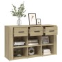 Oak Sonoma plywood sideboard 100x30x59.5 cm by vidaXL, Sideboards - Ref: Foro24-821007, Price: 101,99 €, Discount: %