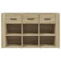 Oak Sonoma plywood sideboard 100x30x59.5 cm by vidaXL, Sideboards - Ref: Foro24-821007, Price: 101,99 €, Discount: %