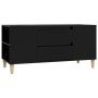 Black plywood TV cabinet 102x44.5x50 cm by vidaXL, TV Furniture - Ref: Foro24-819597, Price: 85,33 €, Discount: %