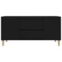 Black plywood TV cabinet 102x44.5x50 cm by vidaXL, TV Furniture - Ref: Foro24-819597, Price: 85,33 €, Discount: %