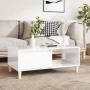 Glossy white plywood coffee table 90x50x36.5 cm by vidaXL, Coffee table - Ref: Foro24-821046, Price: 48,74 €, Discount: %